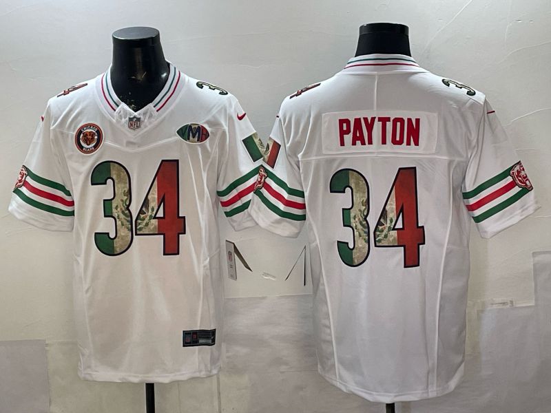 Men 2026 Chicago Bears #34 Payton white 3th generations Nike Limited NFL Jersey style 003